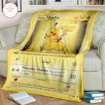 Anime Pokemon Thicc Pikachu Custom Blanket